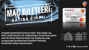 Kayserispor- Altay maçının biletleri satışa çıktı