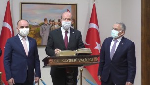 KKTC Cumhurbaşkanı Ersin Tatar Kayseri'ye geldi