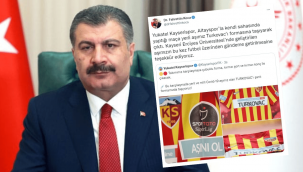 Sağlık Bakanı Koca'dan, Kayserispor'a teşekkür