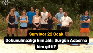 Survivor 22 Ocak 2022 dokunulmazlığı kim kazandı, sürgün adasına kim gitti?