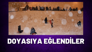 Talaslılar 'kendi kayak merkezlerine' akın etti