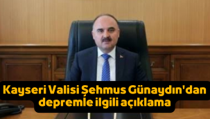 Vali Günaydın'dan Sarıoğlan'da meydana gelen depremle ilgili açıklama