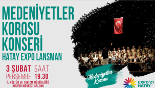 Antakya Medeniyetler Korosu Kayseri'ye geliyor