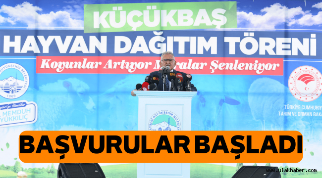 Başkan Büyükkılıç'ın 8 milyon TL'lik projesinde başvurular başladı