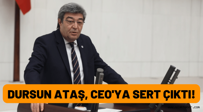 Dursun Ataş'tan Ertekin'e: Siyasi rant devşirme amaçlarınızdan vazgeçin