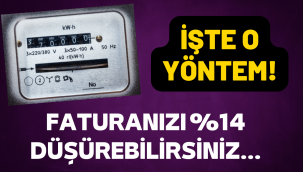 Elektrik faturasını yüzde 14 düşüren yöntem!