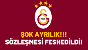 Galatasaray'a şok ayrılık! Sözleşmesi feshedildi!