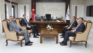 Gençlik ve Spor Bakan Yardımcısı Aksu, Rektör Çalış'ı ziyaret etti