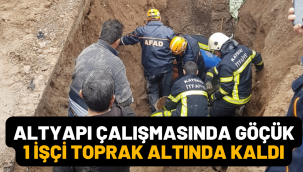 Kayseri'de altyapı çalışmalarında göçük!