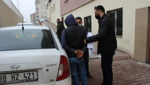 Kayseri'de kablo hırsızı suçüstü yakalandı