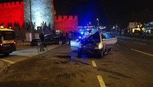 Kayseri meydanında trafik kazası