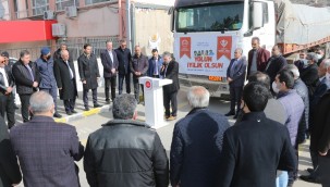 Kayseri'den Suriye'ye yardım malzemeleri gönderildi