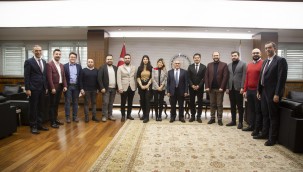 Mimarlar Odası yönetimi Başkan Büyükkılıç'ı ziyaret etti