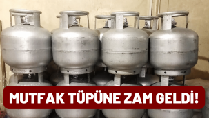 Mutfak tüpüne zam geldi