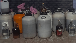 Sahte içki operasyonunda 1 gözaltı