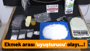Uyuşturucuyu ekmek arasında saklayan şüpheli yakalandı