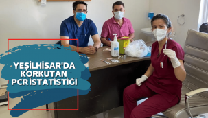 Yeşilhisar'da her 4 PCR testinden 3'ü pozitif