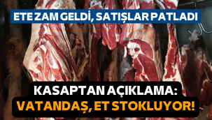 Kasap Mehmet Çelen: Vatandaşlar et stoku yapıyor