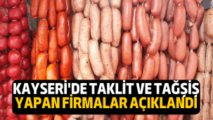 Kayseri'de hileli ürün satan firmalar açıklandı