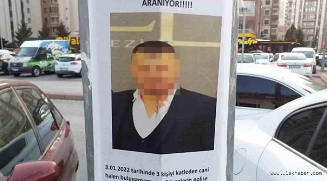 Kayseri'de şehrin elektrik direklerine asılan fotoğraf hayret uyandırdı!