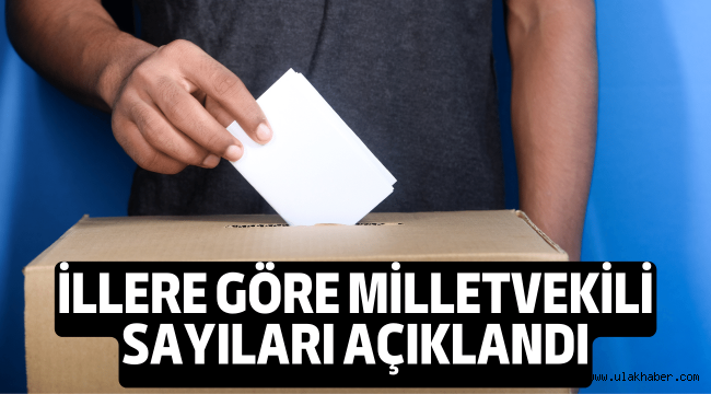 İllere göre milletvekili sayıları belli oldu! İşte Kayseri'nin çıkaracağı vekil sayısı!