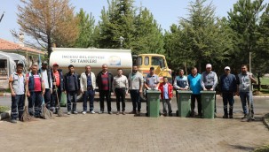 İncesu Belediyesi'nden mezarlıklarda bayram temizliği