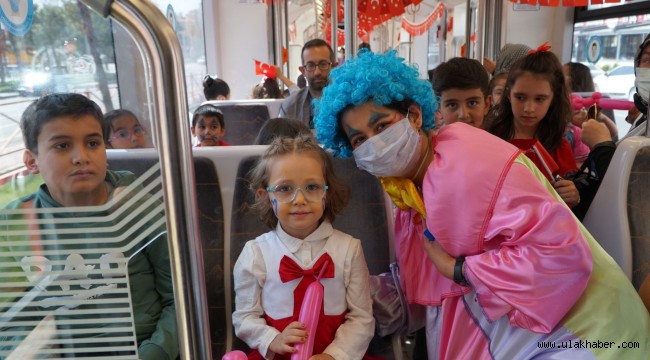 Kayseri'de 23 Nisan'a özel "Çocuk Treni"