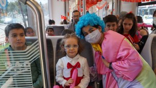 Kayseri'de 23 Nisan'a özel "Çocuk Treni"