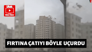 Kayseri'de sert fırtına çatıları uçurdu, ağaçları devirdi