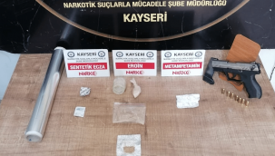 Kayseri'deki uyuşturucu operasyonunda 1 gözaltı