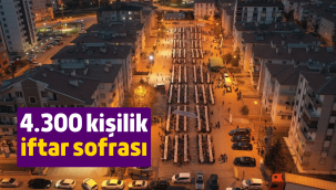 Kocasinan Belediyesi'nin iftarına, 4 bin 300 kişi katıldı