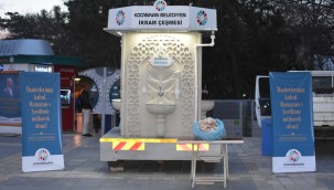 Kocasinan'dan iftar vakti yolda kalan vatandaşa 'ikram çeşmesi' uygulaması