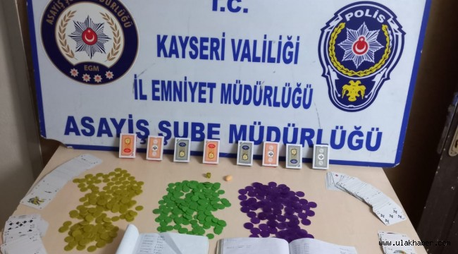 Kumar baskınında 29 bin 104 lira para cezası uygulandı