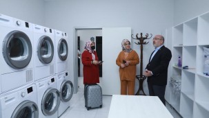 Rektör'den Başkan Büyükkılıç'a çamaşır yıkama teşekkürü 