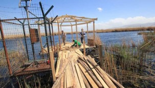 Sultan Sazlığı'nda yanan yerler tamir ediliyor