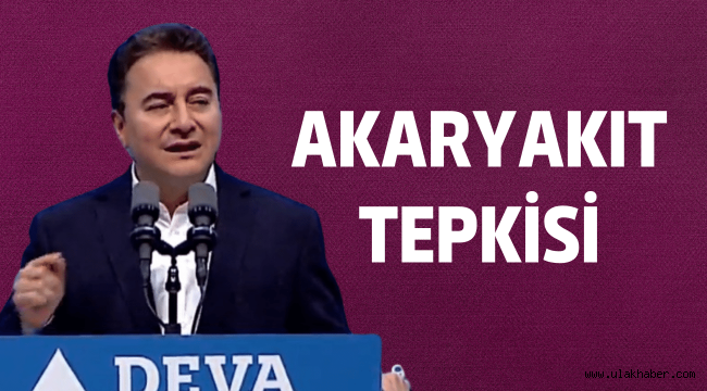 Ali Babacan, akaryakıt fiyatlarına gelen zamma tepki gösterdi