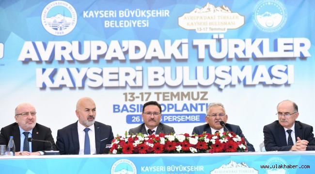 Avrupa'daki Türkler, Kayseri'de buluşuyor