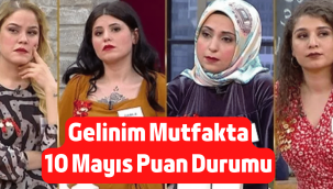 Gelinim Mutfakta 10 Mayıs 2022 puan durumu, kim kaç puan aldı?