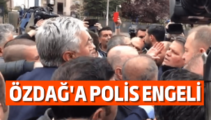 İçişleri Bakanlığı'na yürüyen Ümit Özdağ, polis tarafından engellendi