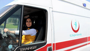 Kadın sağlık çalışanlarına ambulans sürüş teknikleri eğitimi