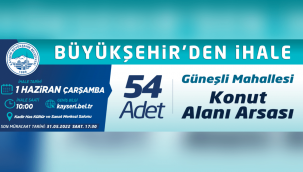 Kayseri Büyükşehir Belediyesi'nden ihale