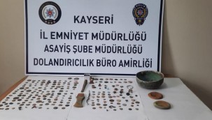 Kayseri'de tarihi eser kaçakçıları yakalandı