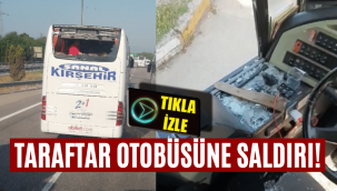Kayserispor taraftarını taşıyan otobüslere taşlı saldırı