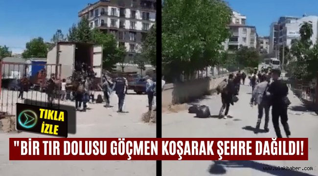 Kocaeli Gebze'de bir TIR dolusu kaçak göçmenin koşarak sokaklara dağıldığı iddiası!