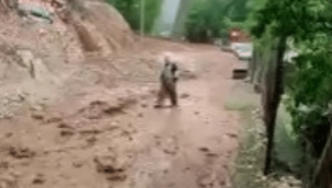 Sağanak yağış yine o ilçeyi vurdu!