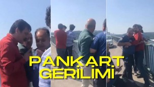 TİP Milletvekilleri ile polis arasında izinsiz pankart gerginliği yaşandı!