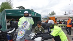 Trafik Haftası'nda trafik güvenliği anlatıldı