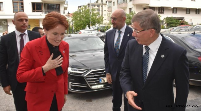 Akşener'den Davutoğlu'na ziyaret