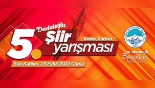 Büyükşehir'in 5. Şiir Yarışması "Dadaloğlu" temalı yapılacak