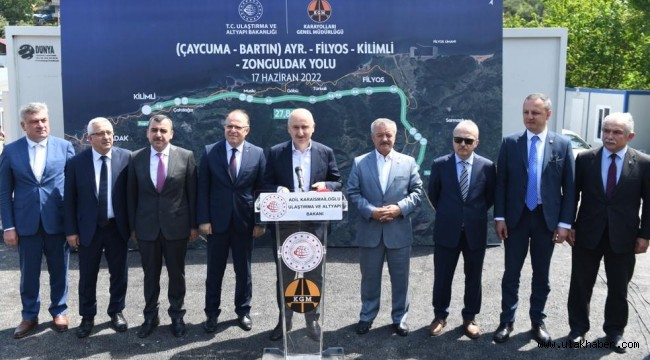 Filyos-Çatalağzı yolu trafiği rahatlatacak, mesafeyi kısaltacak